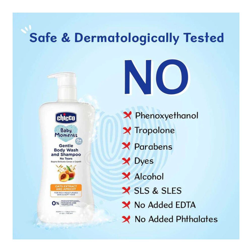 Chicco Gentle Body Wash And Shampoo (500Ml)