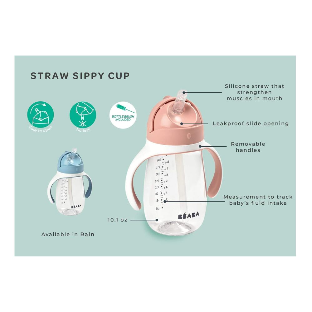 Straw Cup 300ml - Vintage Pink