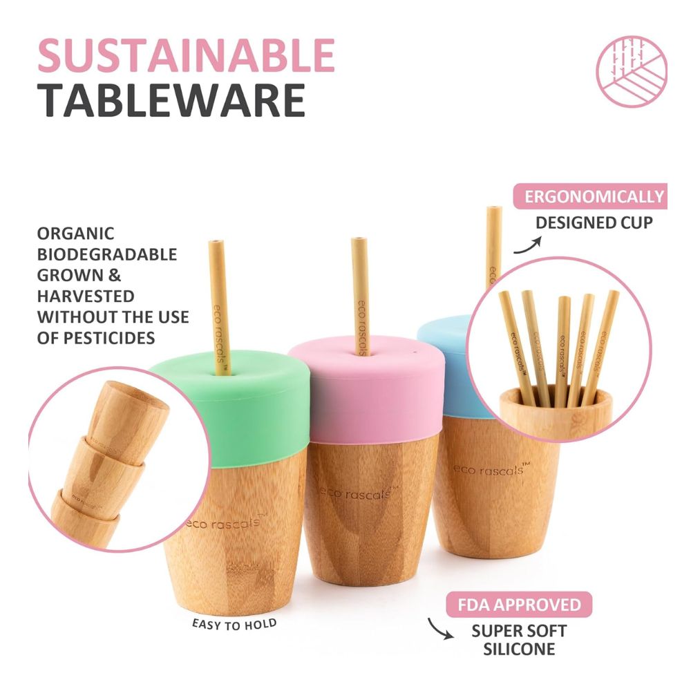 Bamboo Big Cup - 210 ml -Pink