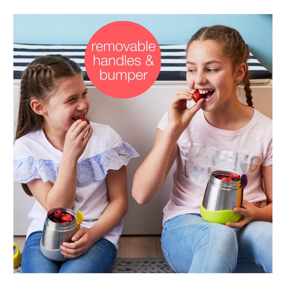 Insulated Food Jar with Spoon Forest Green