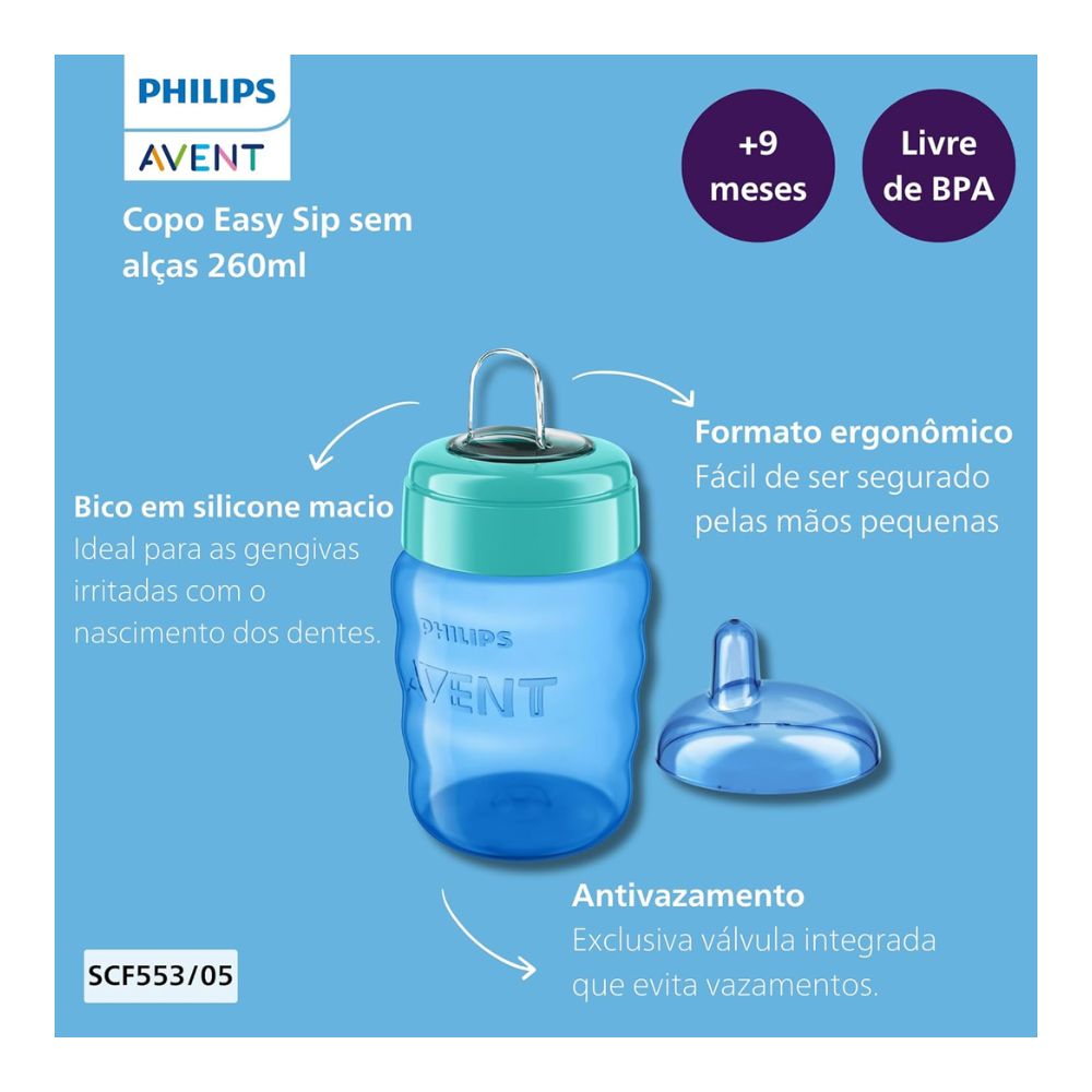 My Easy Sip Cup - Blue (260ml)