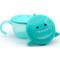 Snack Container with Finger Trap- Shark Teal