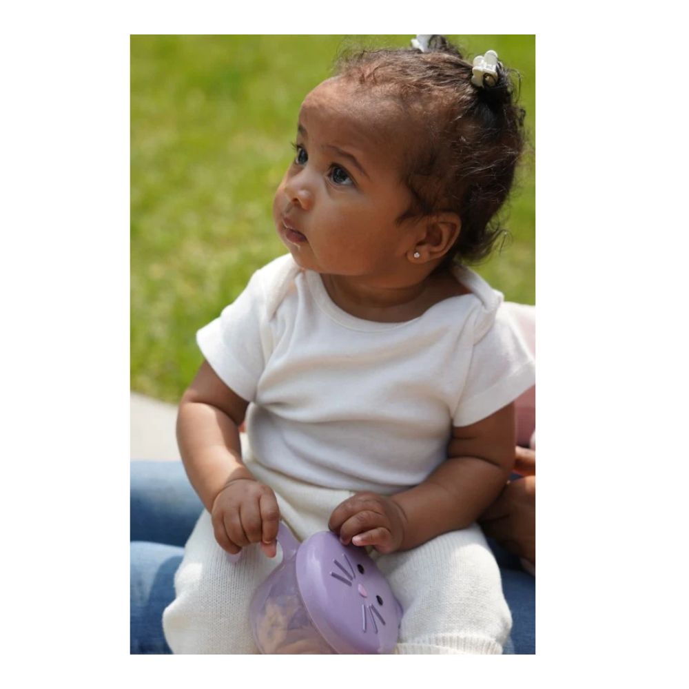 Snack Container with Finger Trap- Cat Purple