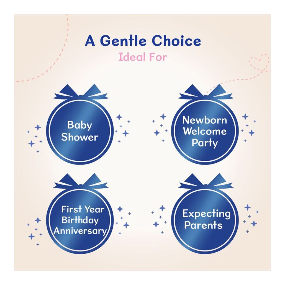 Baby Essential Blue New Born Gift Set-Pack Of 5-Gift For Baby Shower & Baby Birthday - Blue