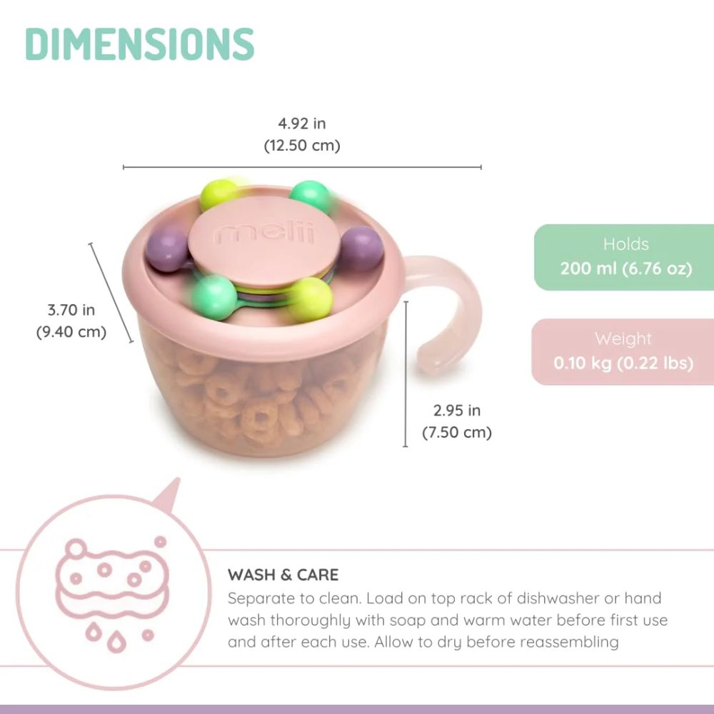 Snack Container Abacus- Pink