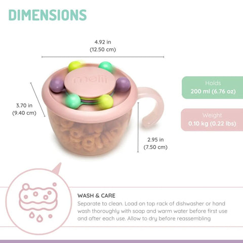 Snack Container Abacus- Pink