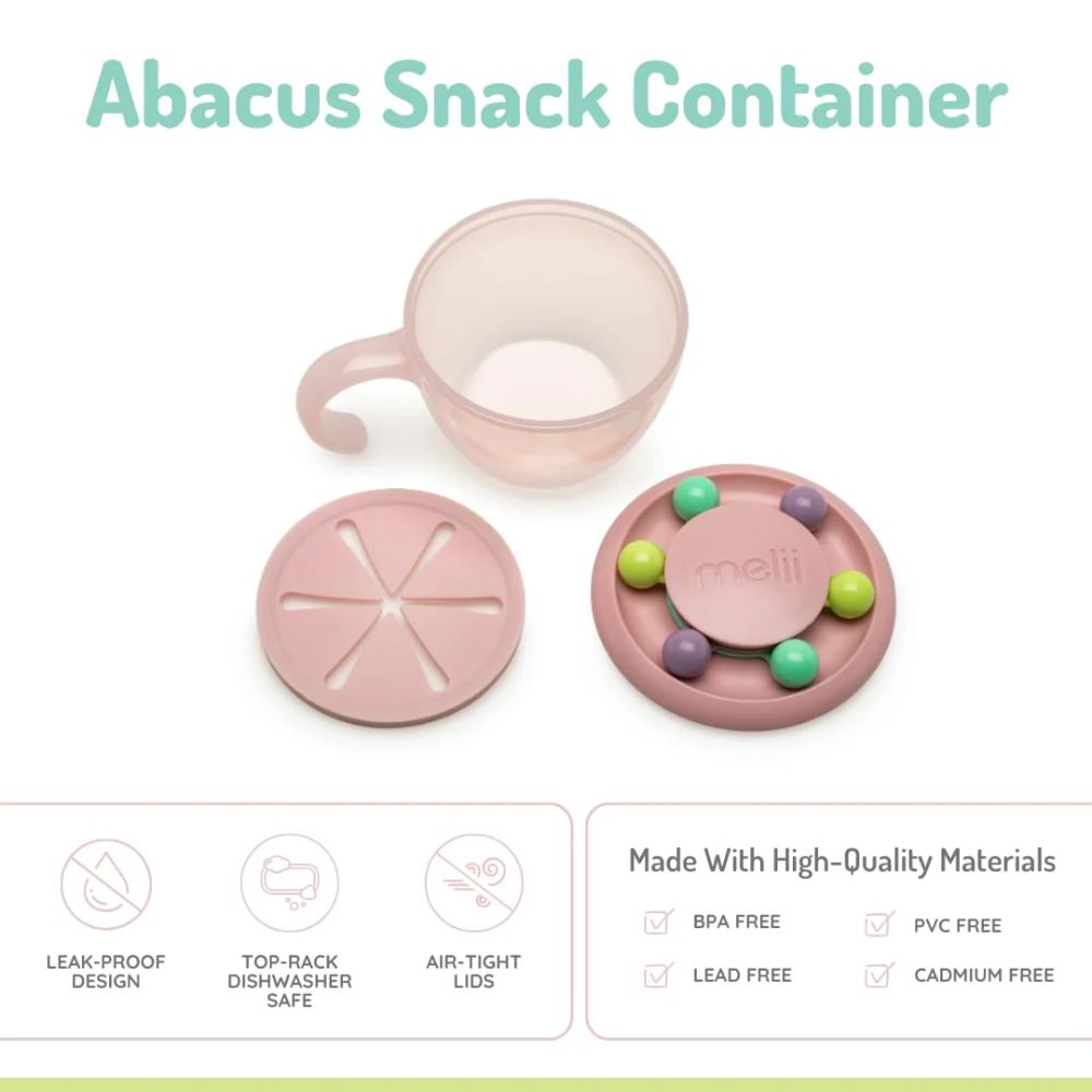 Snack Container Abacus- Pink