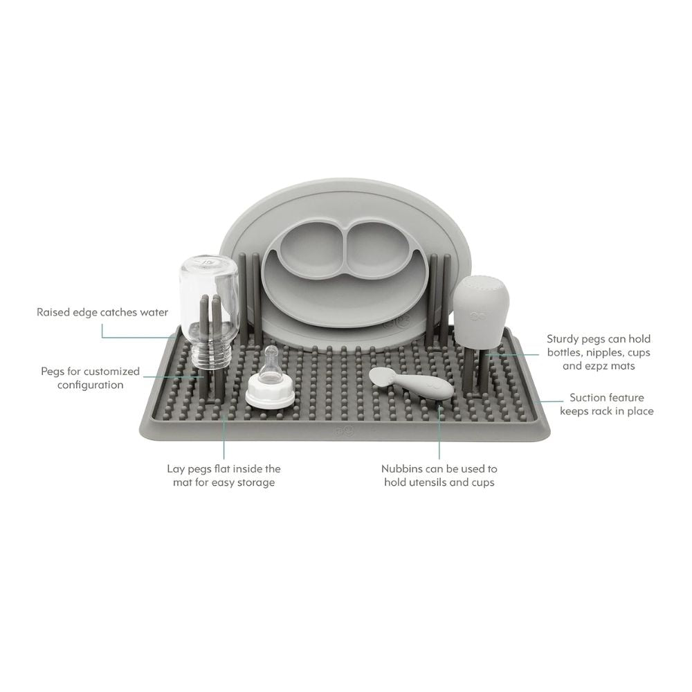 Drying Rack for Bottles - Gray