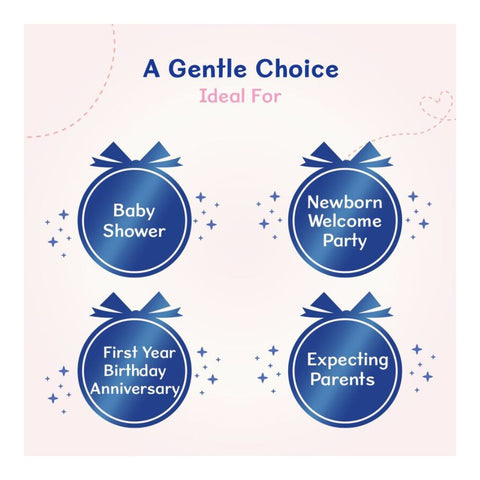 Baby Caring Purple New Born Gift Set-Pack Of 7-Gift For Baby Shower & Baby Birthday- Purple