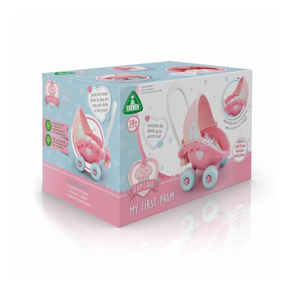 Elc Cupcake My First Pram Multicolour 18M+