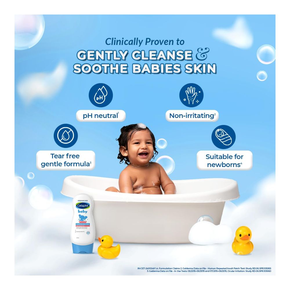 Cetaphil Baby Moisturising Bath & Wash (230ml)