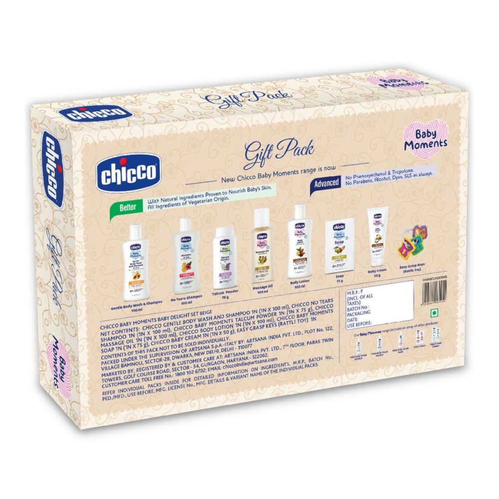 Baby Delight Biege New Born Gift Set-Pack Of 8-Gift For Baby Shower & Baby Birthday - Beige