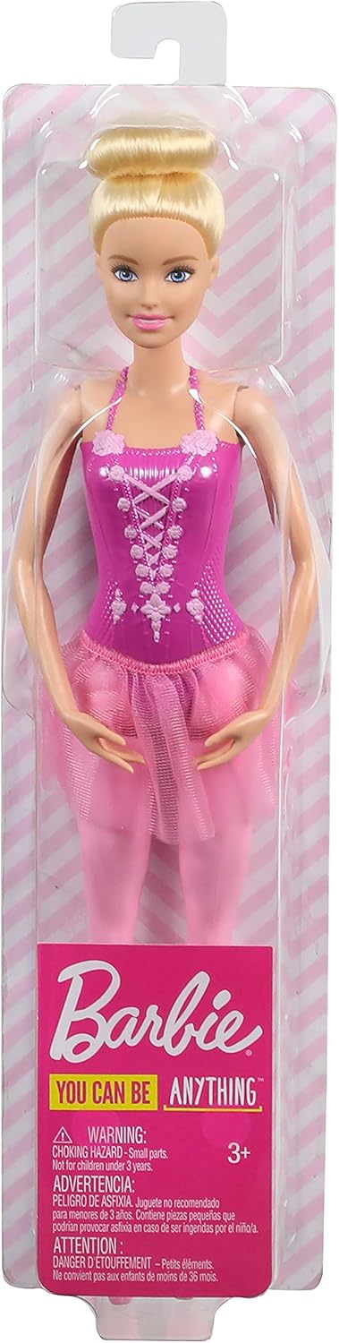Barbie Ballerina Doll, Blonde Wearing Removable Pink Tutu