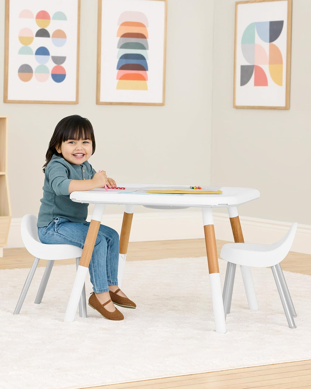 Baby Discoverosity Montessori-Inspired 3-Stage Activity Center & Play Table