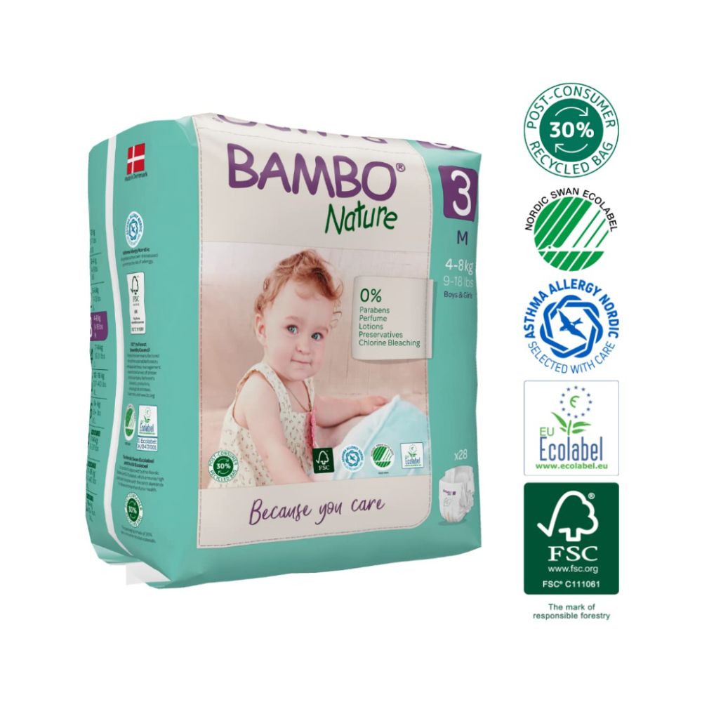 Skin Friendly Tape Diapers - Monthly Box - Size 3