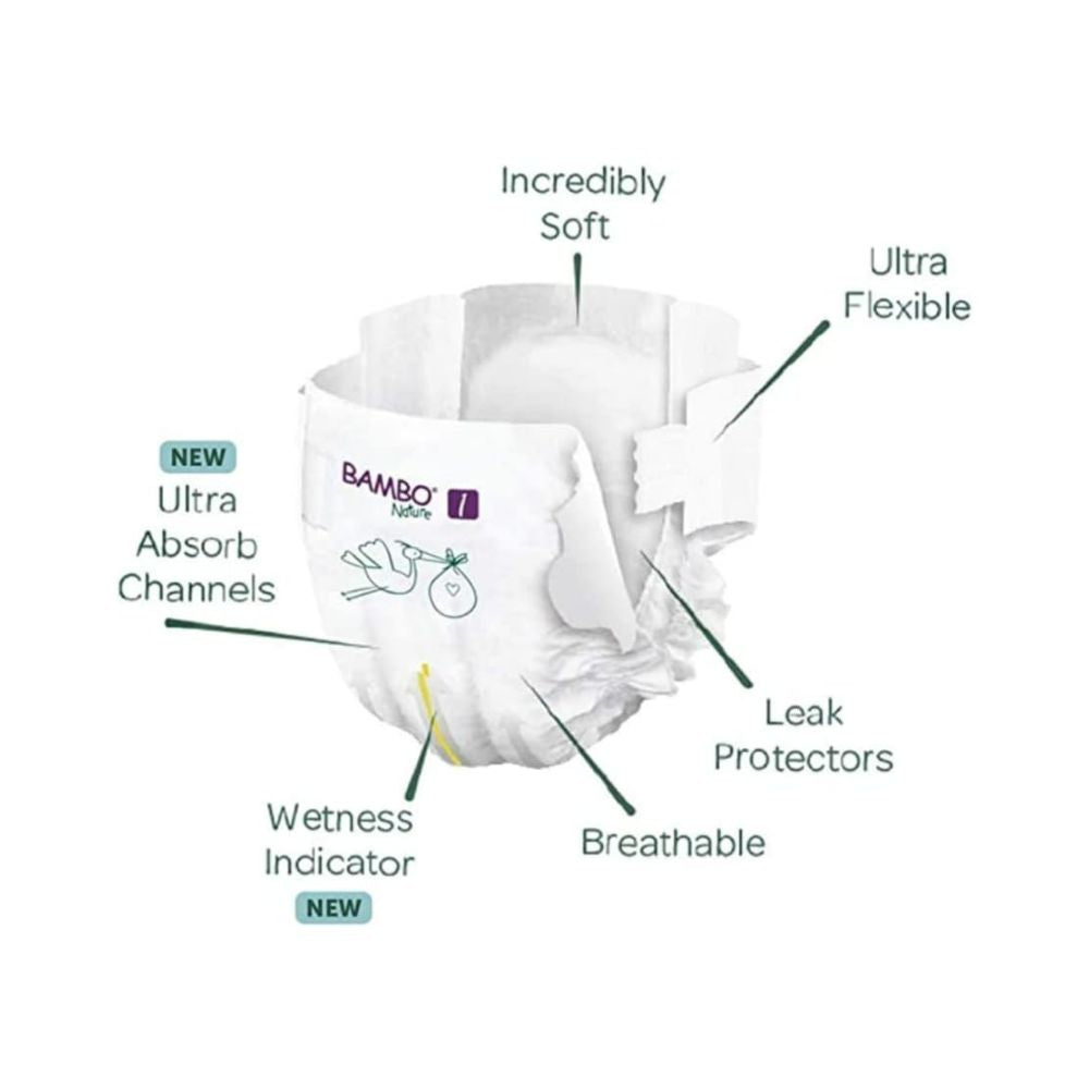 Skin Friendly Tape Diapers - Monthly Box - Size 1