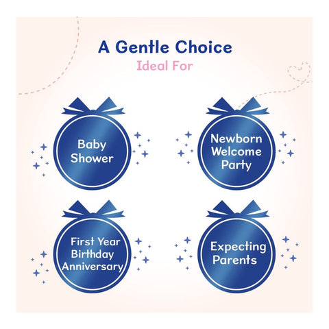 Baby Caring Blue New Born Gift Set-Pack Of 7-Gift For Baby Shower & Baby Birthday- Blue