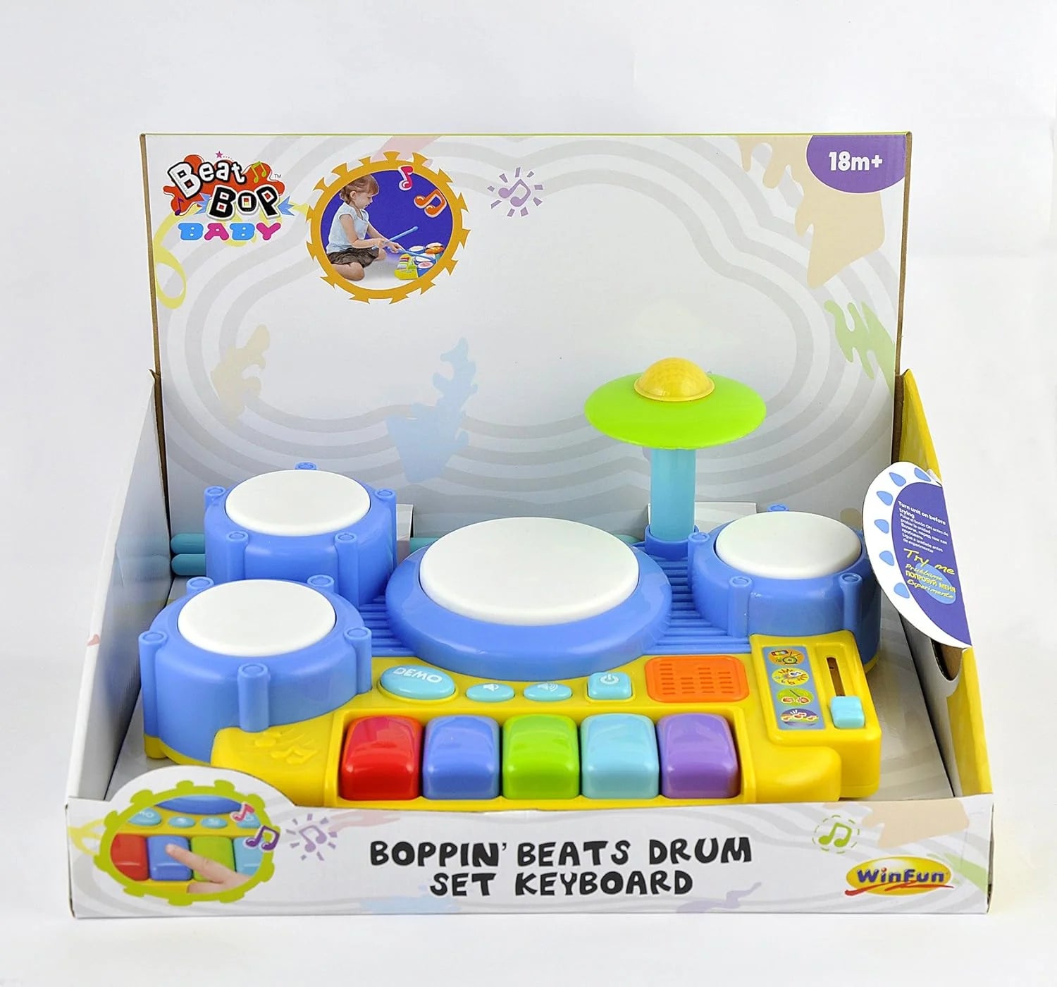 WinFun Boppin' Beats Drum Set Keyboard