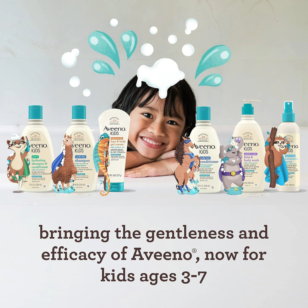 Kids Sensitive Skin Face & Body Wash With Oat Extract - 532Ml