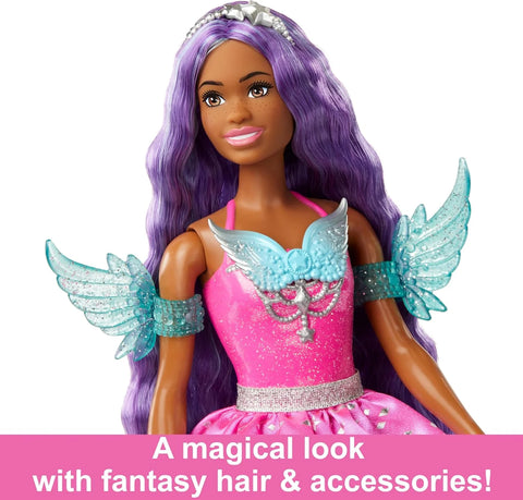 Barbie 7-Inch Long Hair Brooklyn Doll With 2 Fantasy Pets & Dress, From A Touch Of Magic