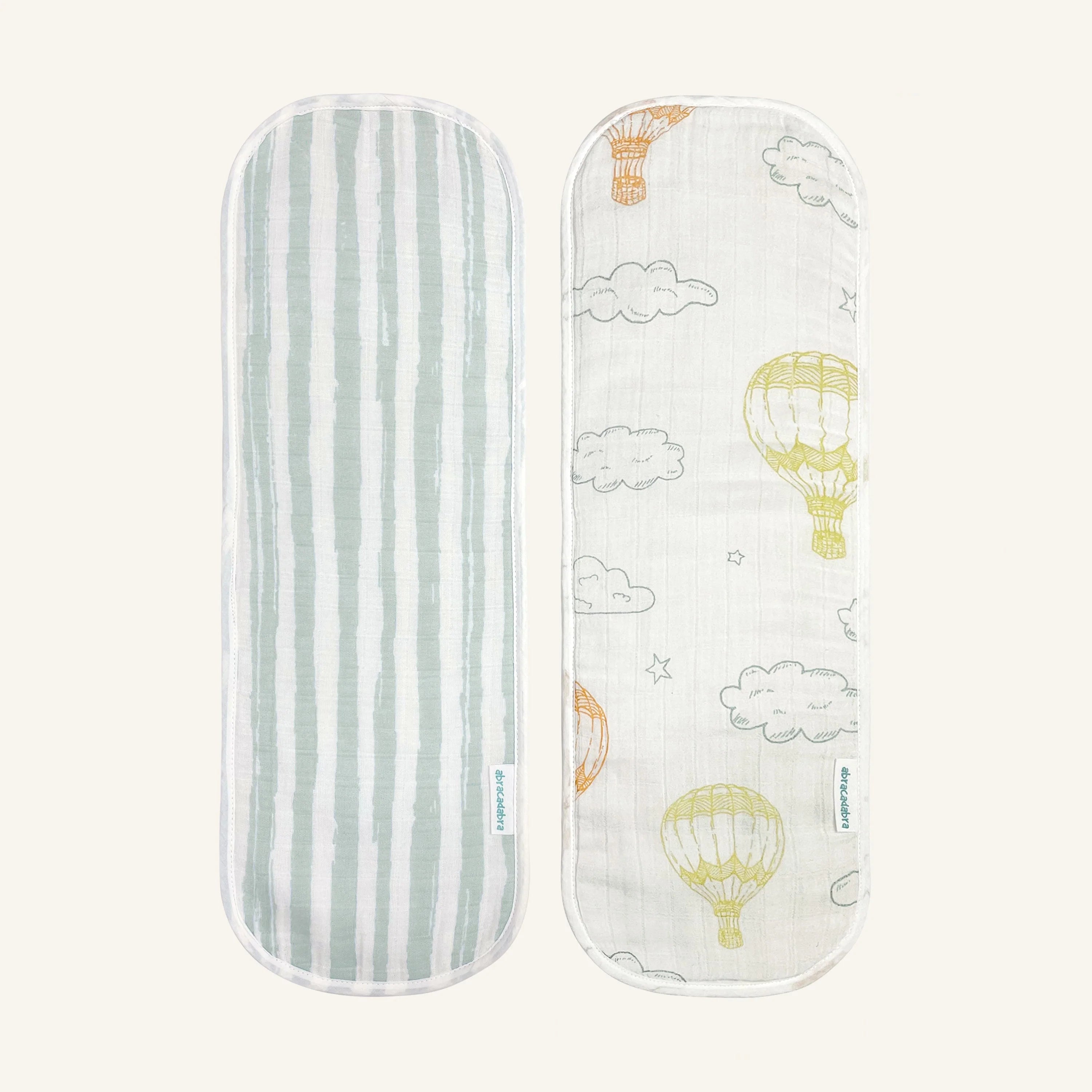 Abracadabra Muslin Burp Pad - Hot Air Balloon