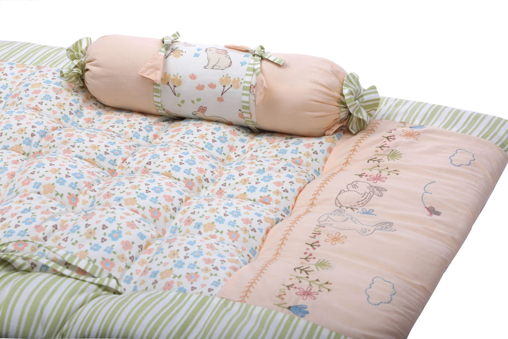 Abracadabra Gadda Set With Two Bolsters - Bunny Garden