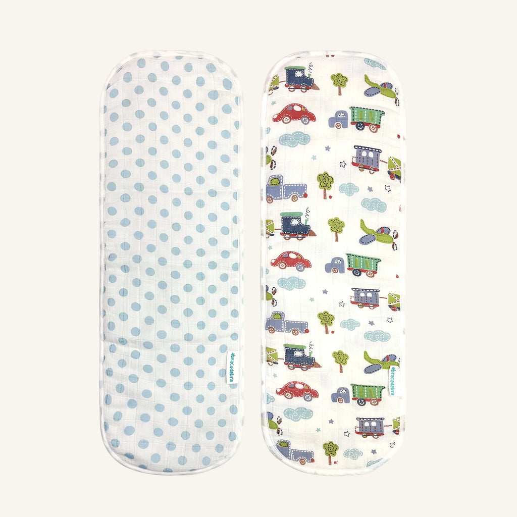 Abracadabra Muslin Burp Pad - Transport