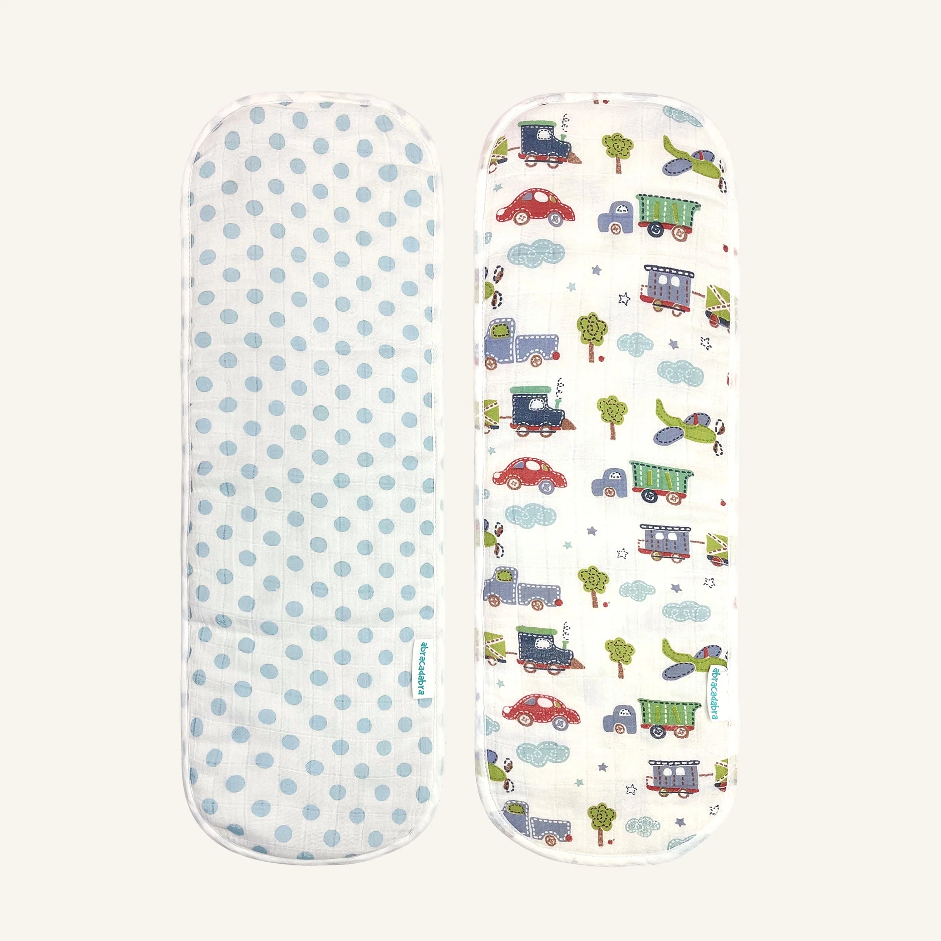 Abracadabra Muslin Burp Pad - Transport