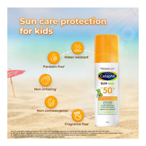 Cetaphil Sun Kids All Skin Type Liposomal Lotion SPF 50+ (150 Ml)
