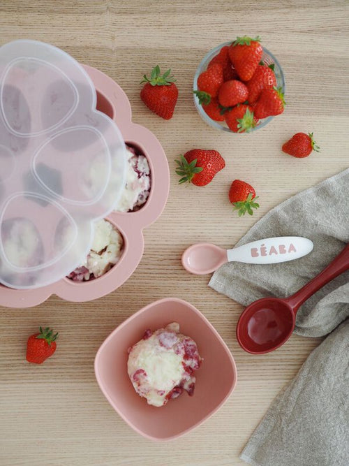 2nd stage ergonomic cutlery set 2 pieces - Vintage Pink