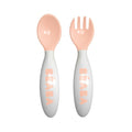 2nd stage ergonomic cutlery set 2 pieces - Vintage Pink