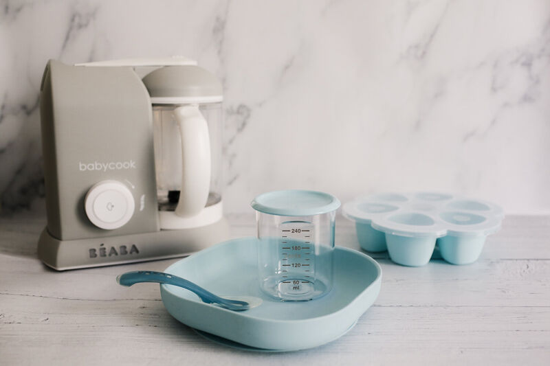 Silicone Suction Plate - Light Blue