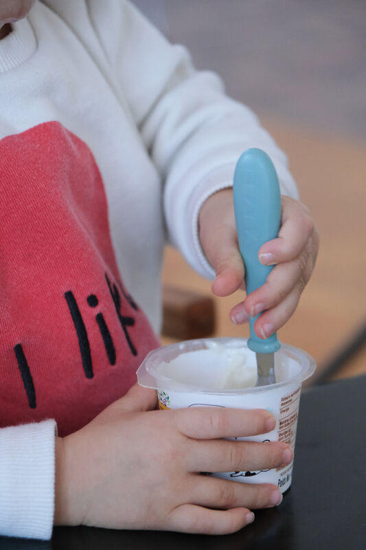 3-Piece Stainless Steel Baby Feeding Set - Airy green