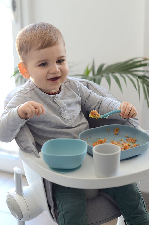 4-piece silicone dinner set jungle