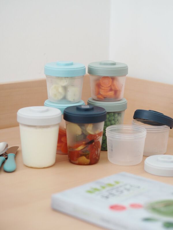 Toddler Food Storage Set 8 Clip portion (4x150 ml + 4x250 ml )
