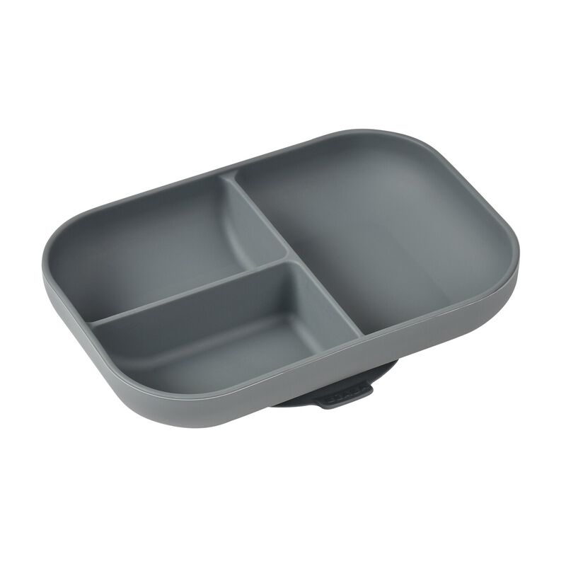 Divided silicone plate - Mineral Grey