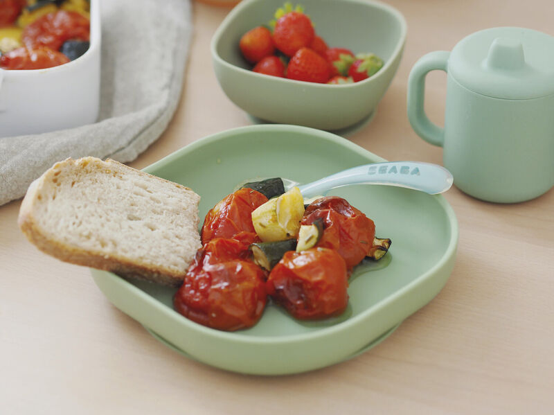 Silicone Suction Plate - Sage Green