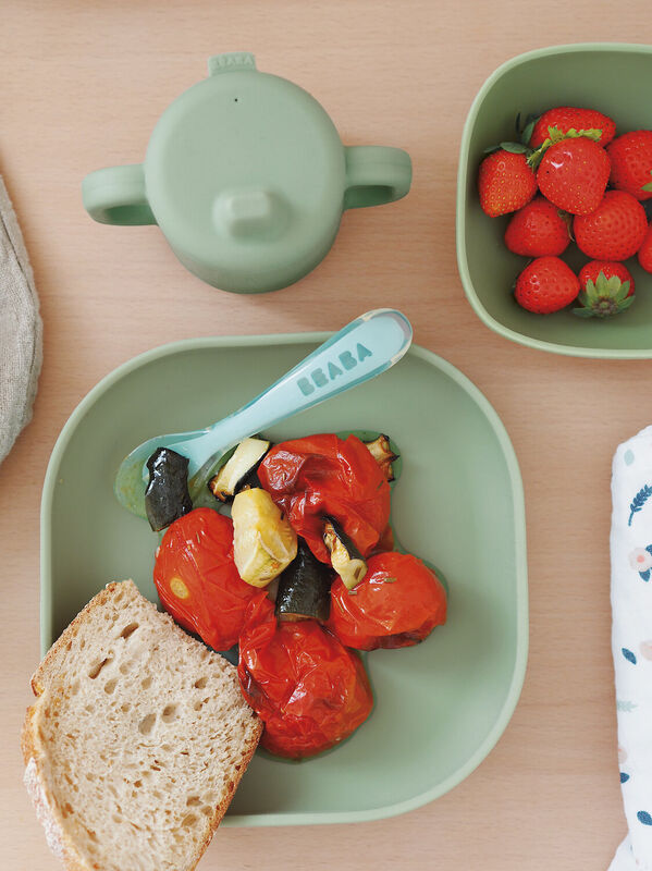 Silicone Suction Plate - Sage Green