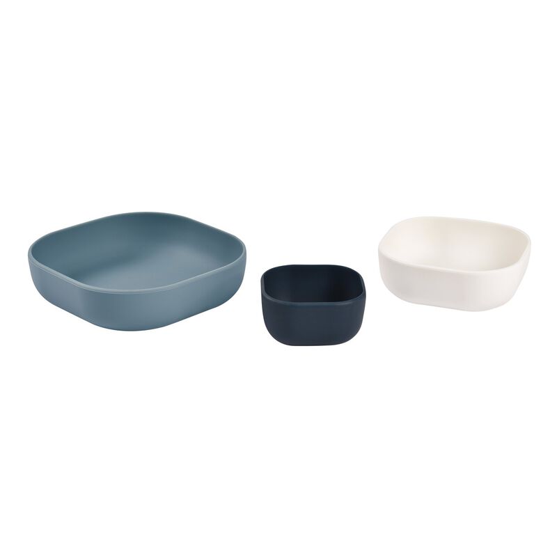 Silicone 3 piece nesting bowl set -Night Blue