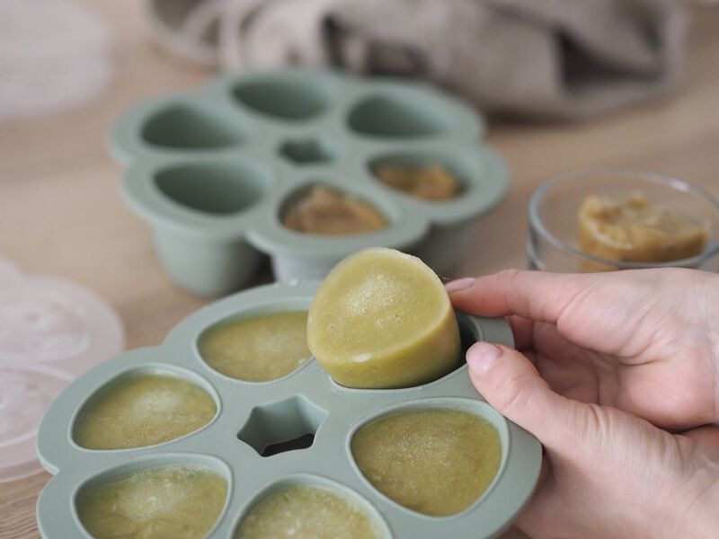 Silicone Multi-Portion Trays 6*5 oz. - Sage Green