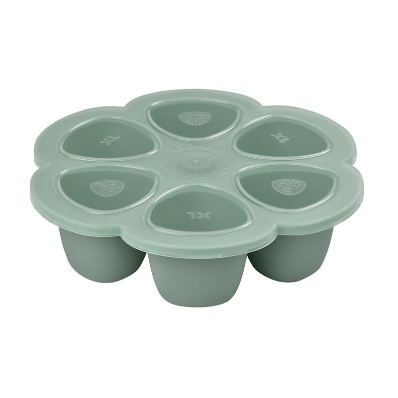 Silicone Multi-Portion Trays 6*5 oz. - Sage Green