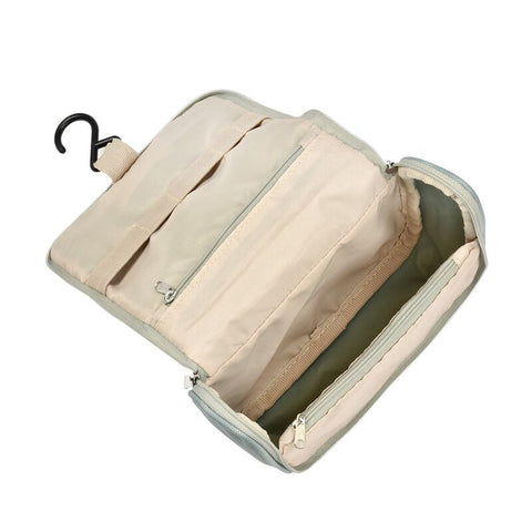 Grooming Kit - Hanging Toiletry Pouch with 9 Accessories - Sage Green