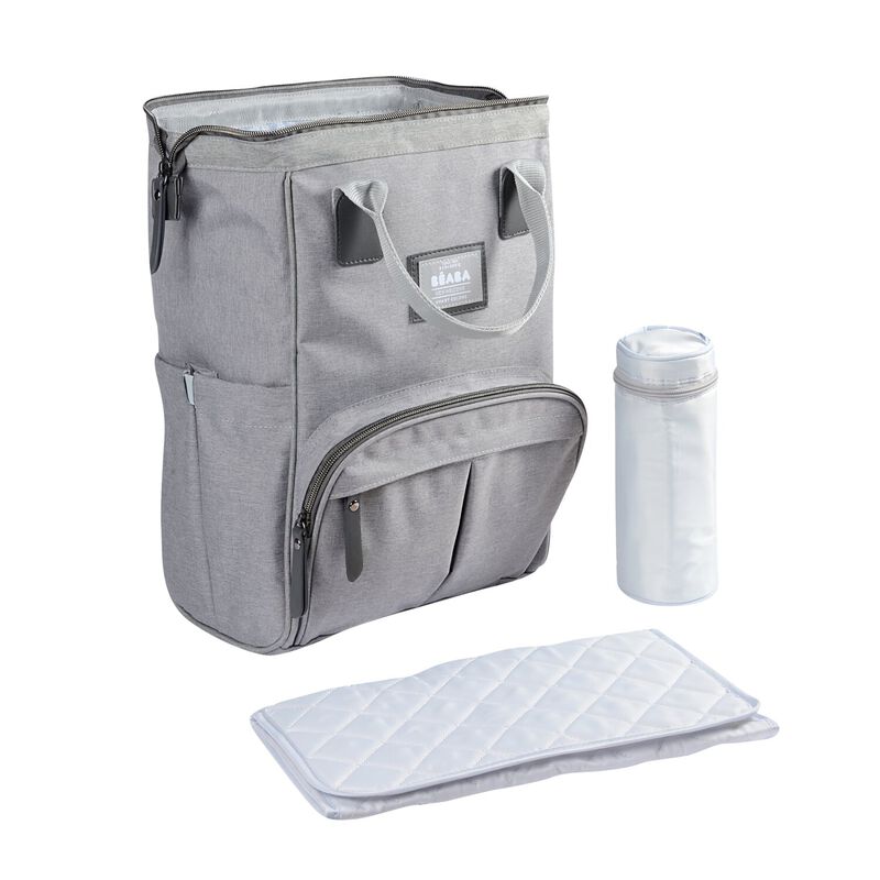 Wellington Diaper Bag - Heather Grey