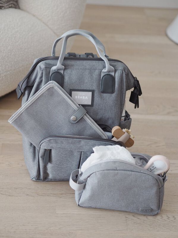 Wellington Diaper Bag - Heather Grey