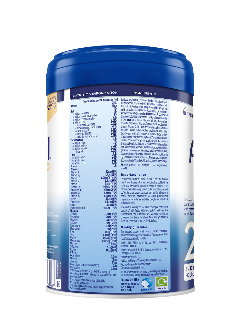 Advanced Follow On Milk 800g, 6-12Months