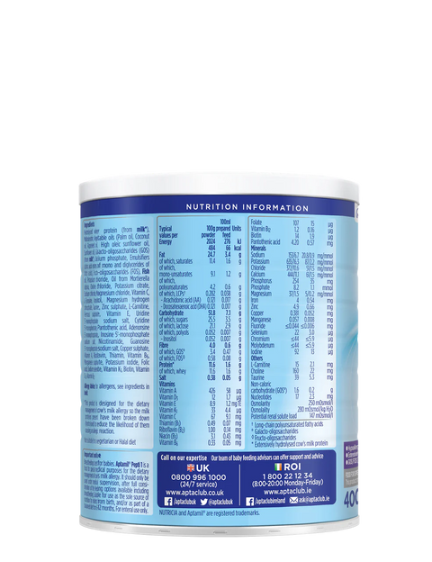 Aptamil® Pepti 1 400g Tin Extensively Hydrolysed Formula