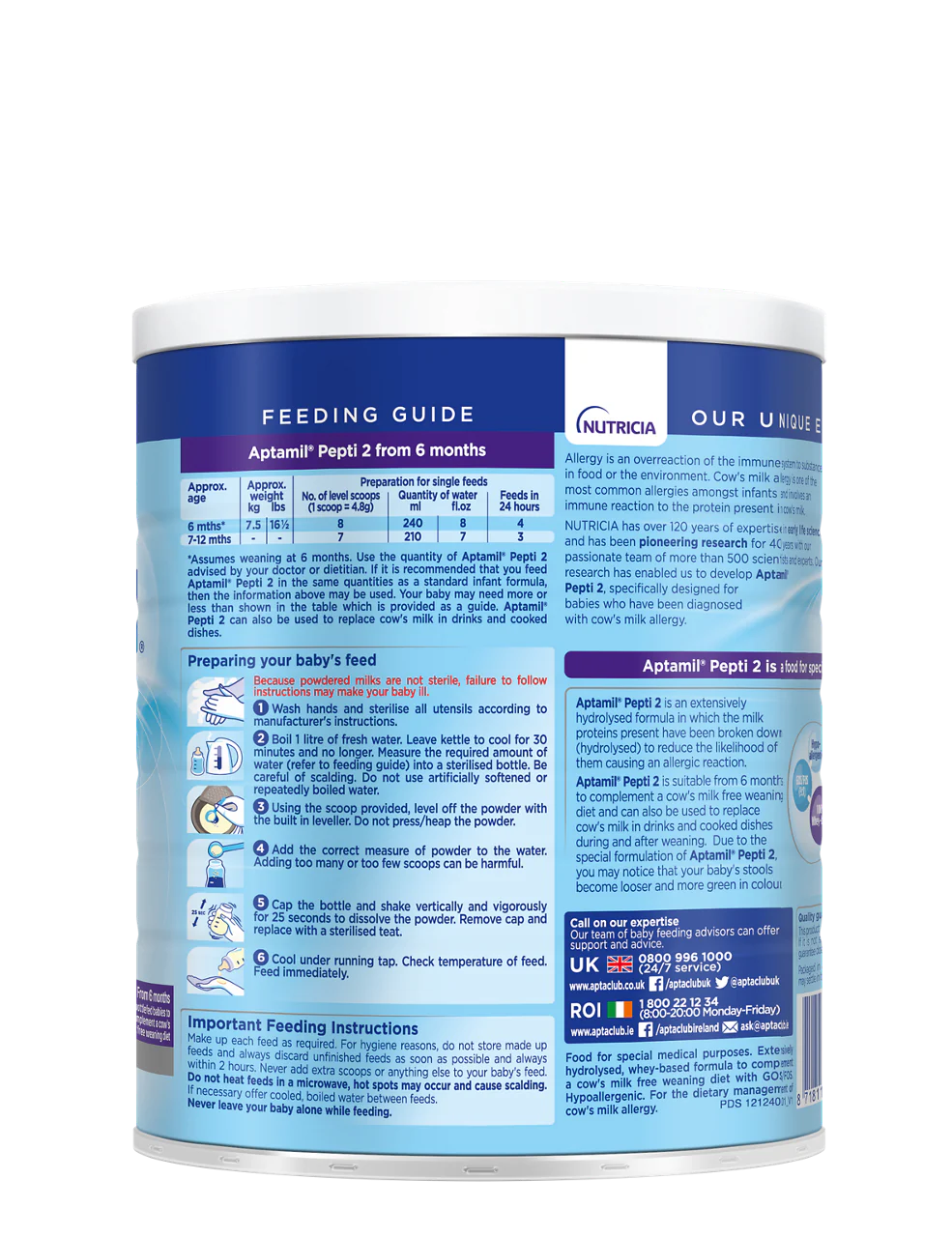 Pepti 2 400g Tin Extensively Hydrolysed Formula