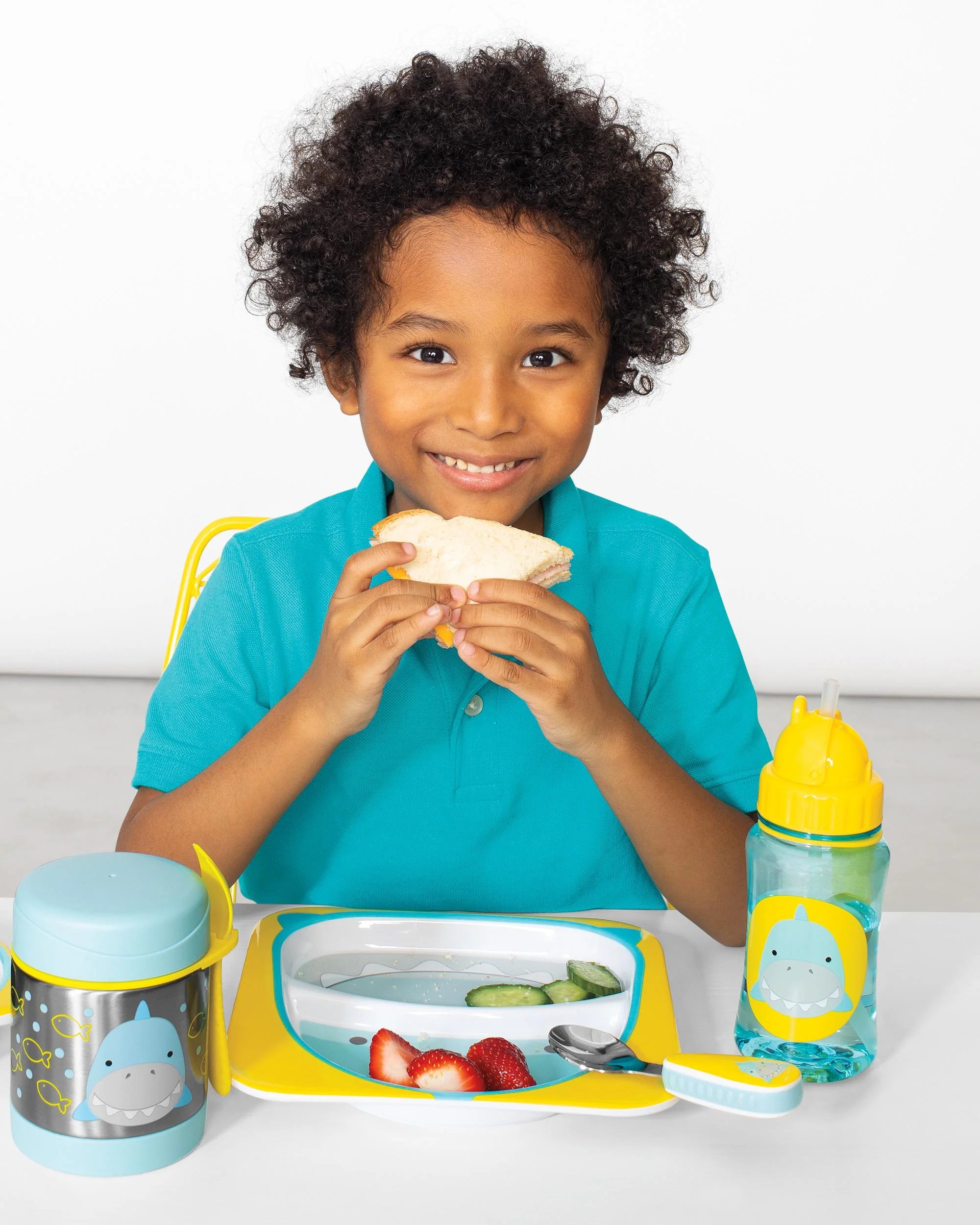 Zoo Back To School Straw Bottle Shark - Sipper