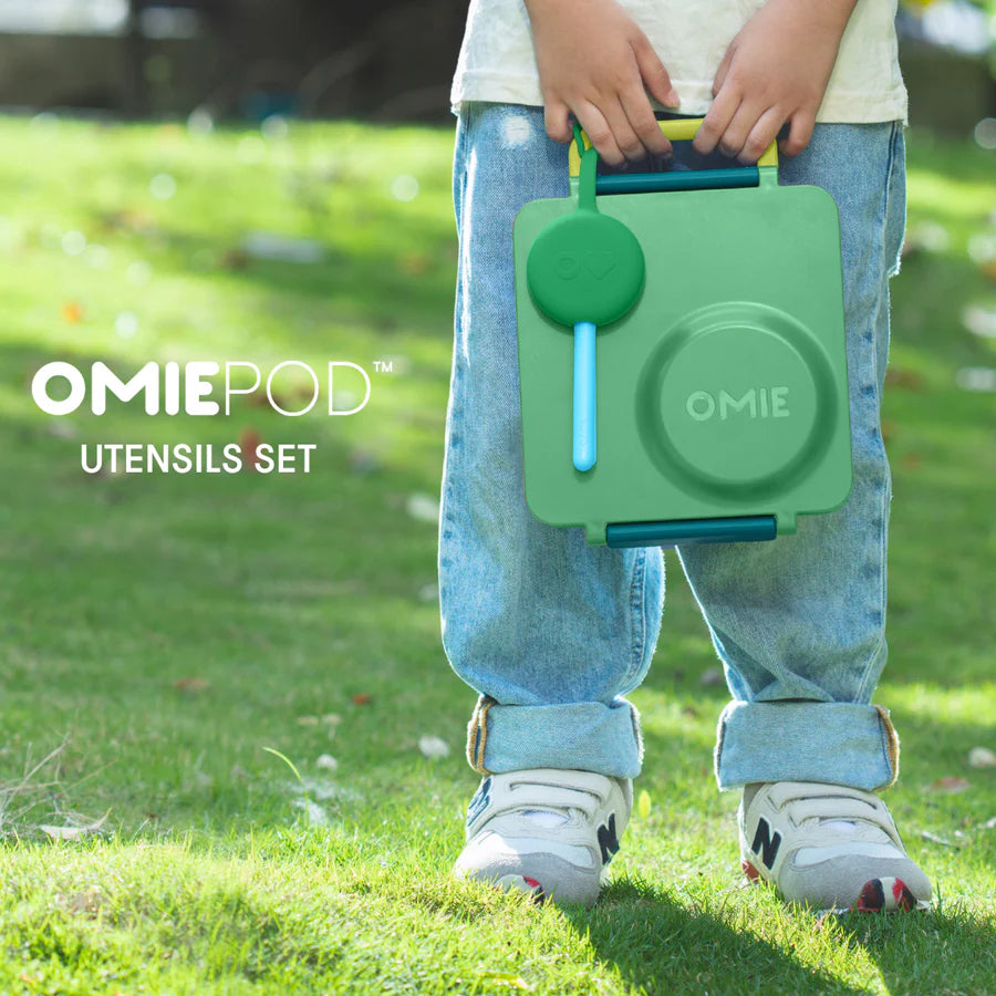 OmiePod & Utensils - Mint Green