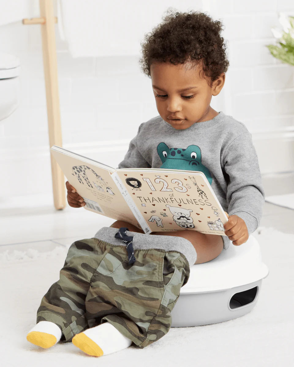 Potty Training Go Time 3in1 Potty -White & Grey